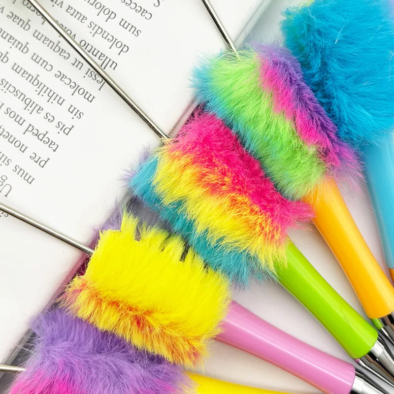 Imagem -03 - Caneta Frisada de Pelúcia Frisada para Crianças Faça Você Mesmo Color Ball Pen Esboço Suprimentos para Estudantes Escrita e Escola em Casa 20 Pcs Novo