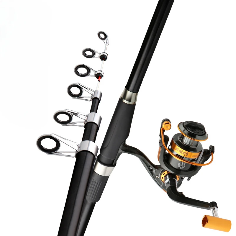 

Telescopic Rod Shore Throwing Raft Rod Night Light Soft Rod Tip Carbon Superhard Short Pitch Small Sea Pole Spiral Reel Seat