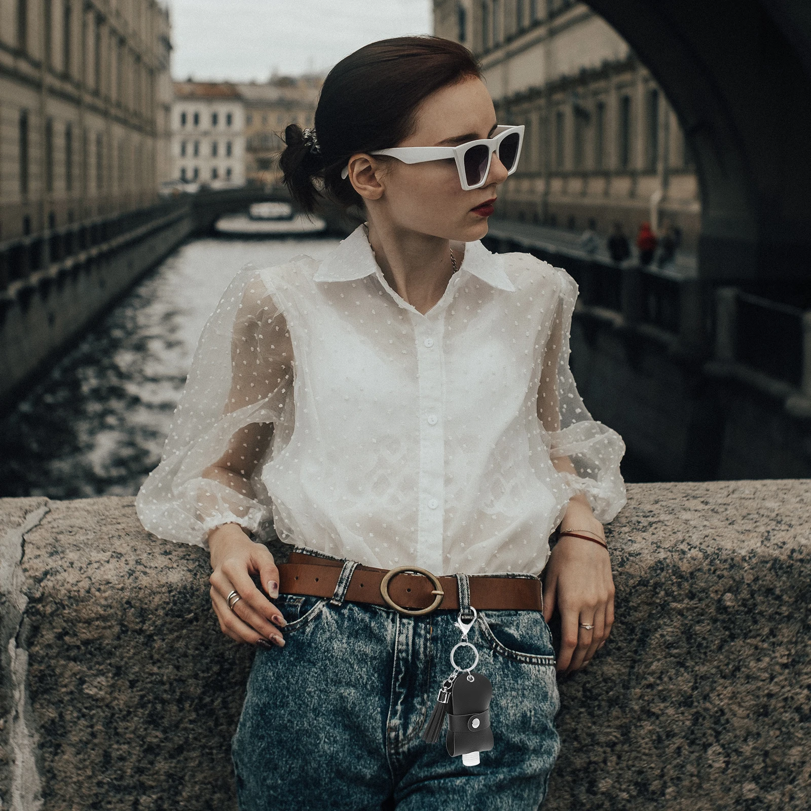 

Perfume With Keychain Portable Refillable Leak-Proof Travel Bottle For Essential Oil Hand Lotion Outdoor Activities