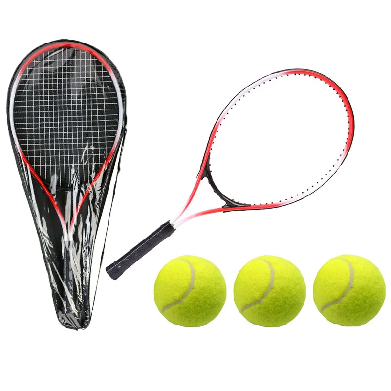 Tennis Racket Adults Tennis Racquets Set Included Tennis Bag With 3 TennisBalls Sports Exercise Racquet Kids Youth Games Outdoor