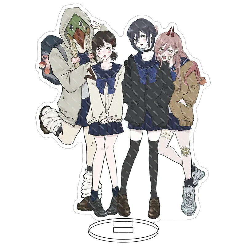 16CM Anime Acrylic Stand Chainsaw Man Reze Himeno Hayakawa Aki Denji Makima Power Yoshida Hirofumi Cos Figure Ornaments Gifts view 4