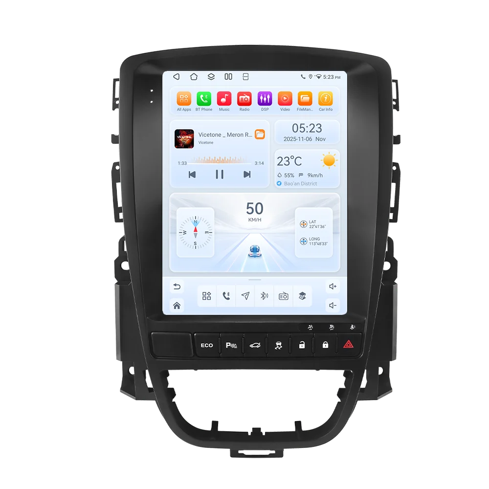 9.7 inch Hizpo CarPlay Android autoradio voor Opel Astra J Buick Verano 2009 - 2015 Tesla Style scherm GPS DSP 360CAM Snapdragon 6115 - afbeelding 2
