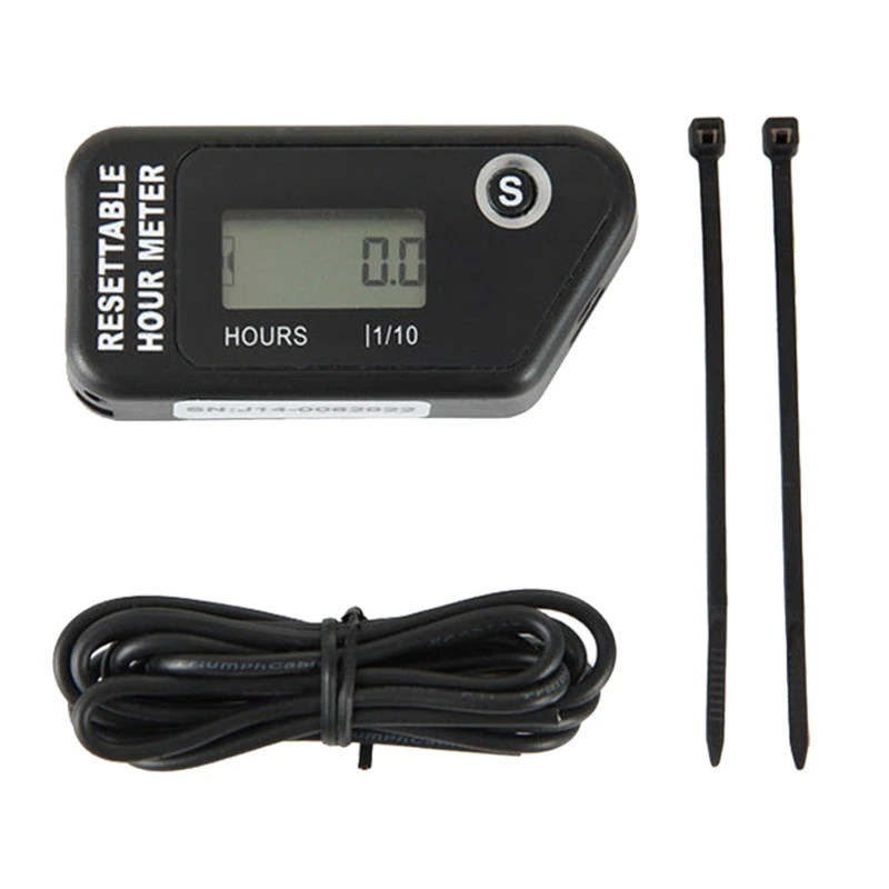 

Computer Hour Meter with Battery Timer with Induction Portable Motorcycle Digital Meter Jet Ski Timer