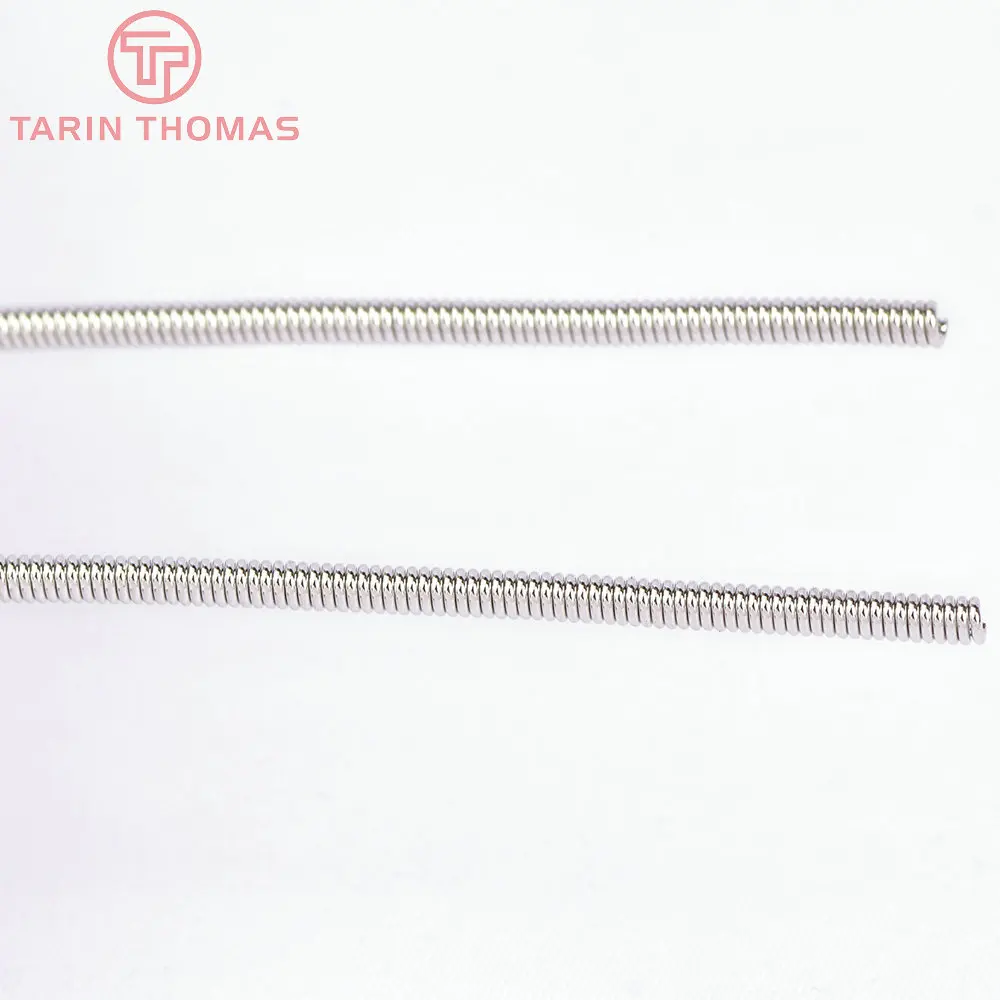 (6757) 6PCS Length 20.5CM 24K Gold Color Brass Memory Spring Diy Jewelry Making Findings Jewelry Accessories Wholesale