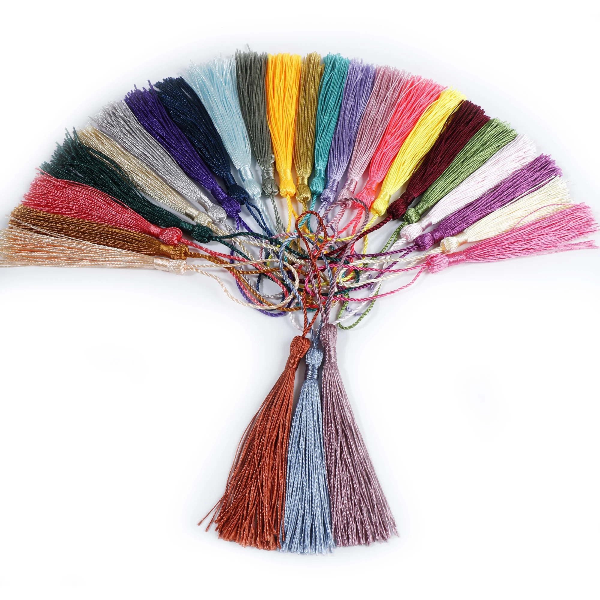 50pcs Polyester Silk Tassel Hanging Rope Fringe Tassels for Bookmark  DIY Crafts  Jewelry Making Accessories