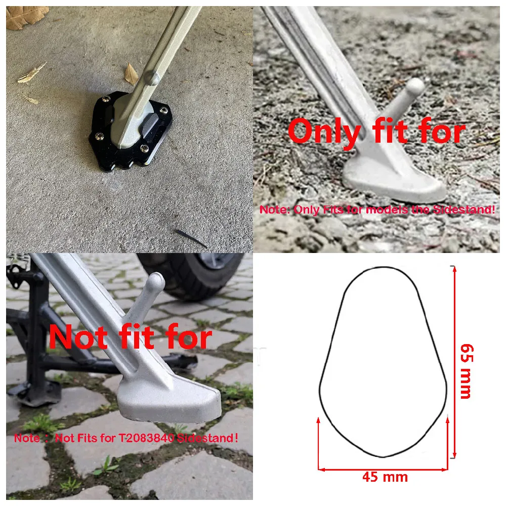 เหมาะสําหรับTriumph Tiger 1200 ABS Tiger1200 Explorer 2022 2023 2024 2025 รถจักรยานยนต์ขาตั้งฐานExtension Padขยายแผ่น