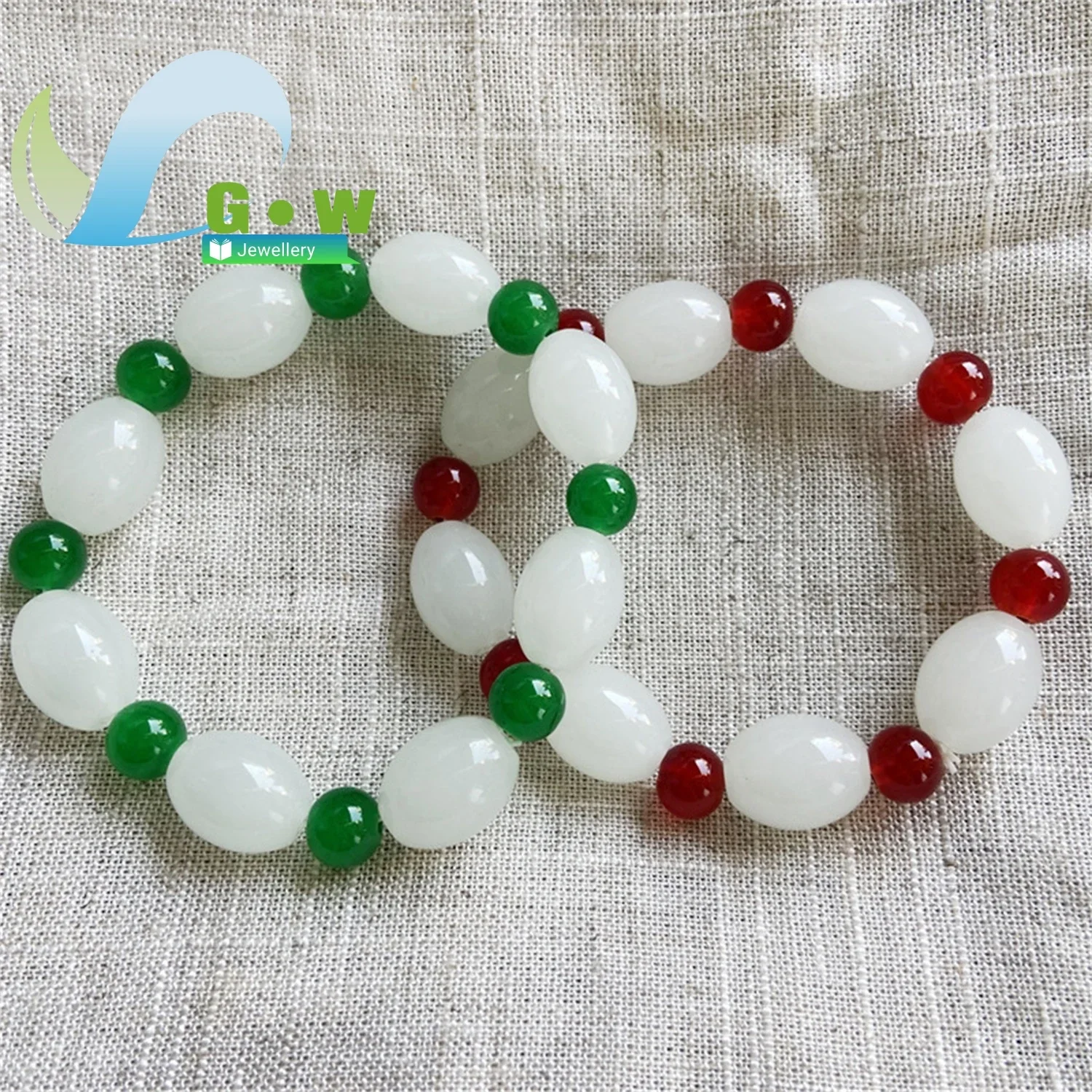 Jianghu Stall Afghan Jade Bead Bracelet Douyin Kuaishou Live Stream Traffic Small Gift Giveaway Fu Character Accessory