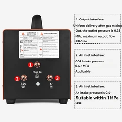 Ar+CO2 Gas Mixer Gas Mixture Machine Argon Arc Welding Machine Part CO2 Argon Mixer Brand Tools ﻿
