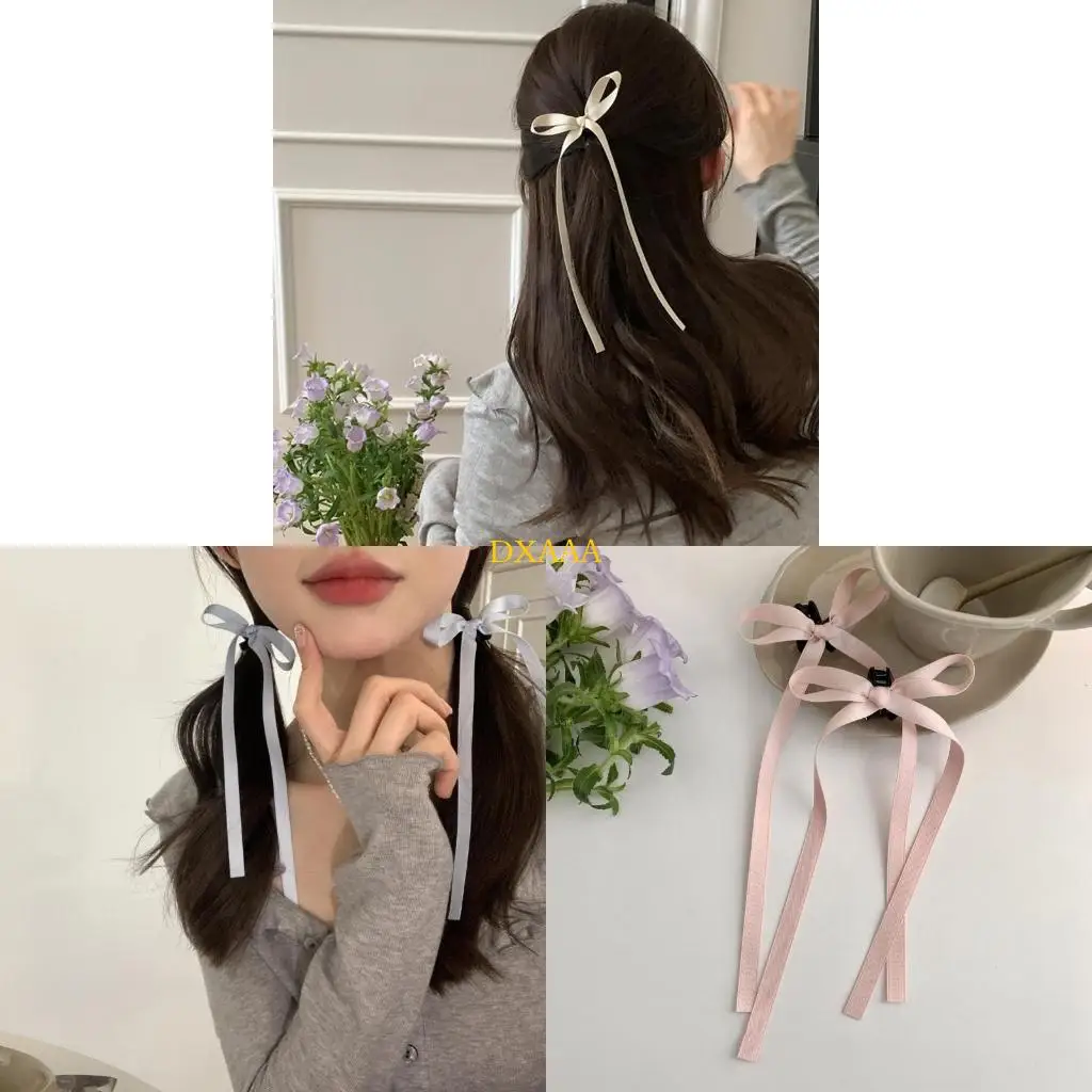 DXAA Ribbon Bowtie Hair Claw SharkClip Banana Clip Jaw Clamp Ballet Hair Clamp Clip