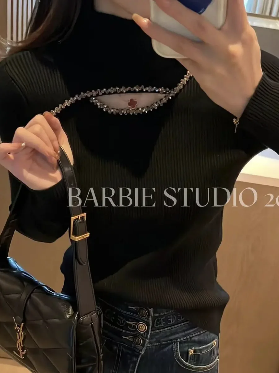 

Sweaters Jumpers Pullovers Women De Off Shoulder Sweater Distressed Look Concert Festival Daily Rock Band Alternative Punk Sport