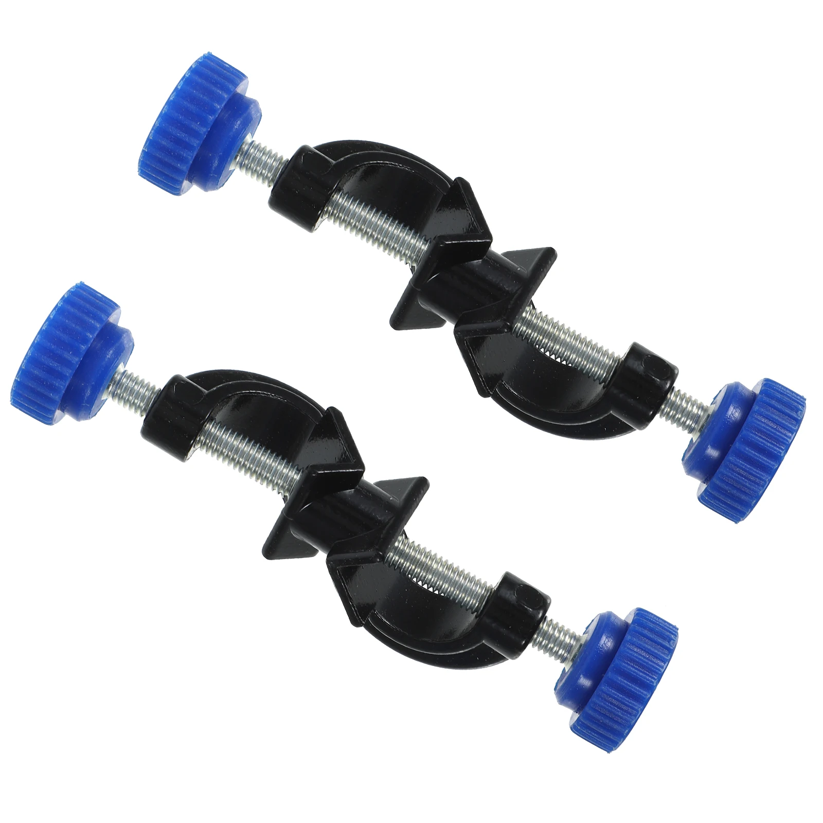 

2Pcs Black Aluminum Coated Lab Stand Clamp Double Knobs Cross Bar Mounting Bracket Laboratory Teaching Equipment