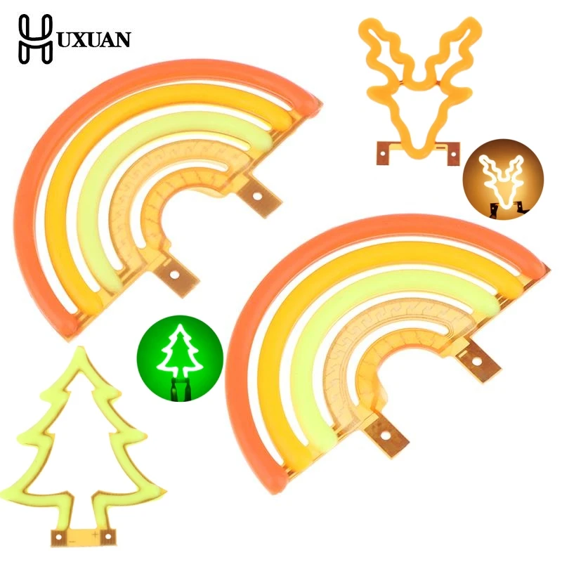 3V Rainbow LED COB Edison Flexible Filament Candle Diode Christmas Light Holiday Party Decoration Light DIY Bulb Accessories