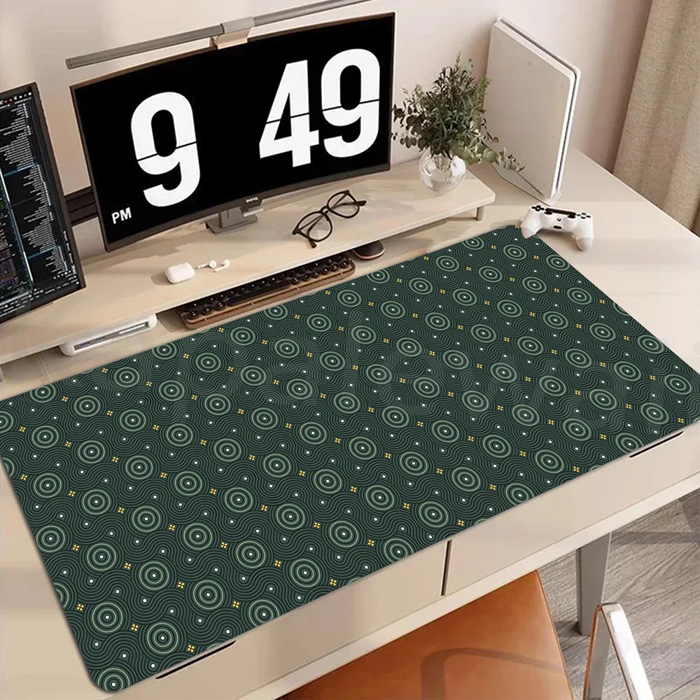 

Коврик для мыши с особыми узорами, 400x900 мм, большой, для геймеров, противоскользящий, резиновый, для компьютера и офиса