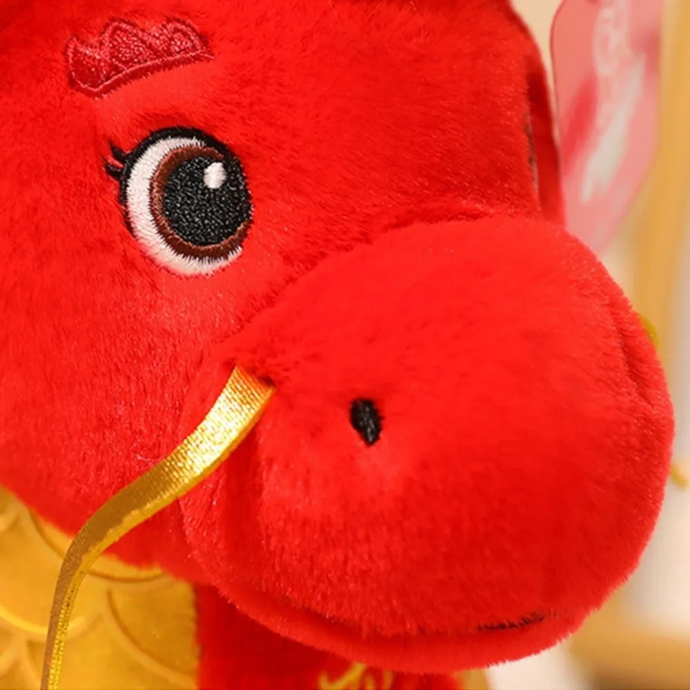 التميمة 2026 التنين الحصان حسن الحظ الإبداعية محشوة الحصان لطيف رقيق زودياك المهر تمثال ديكور المنزل #1