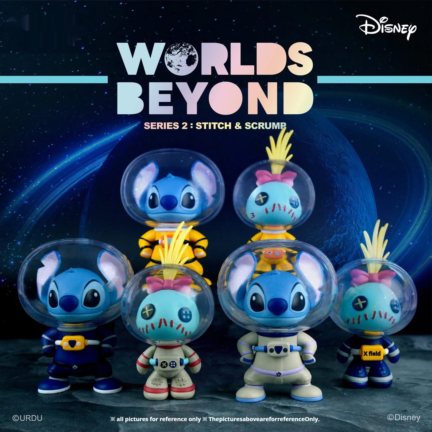 

Disney Space Series Blind Box Stitch Astronaut Planet Exploration World Desktop Ornaments Figure Children'S Toys Birthday Gift
