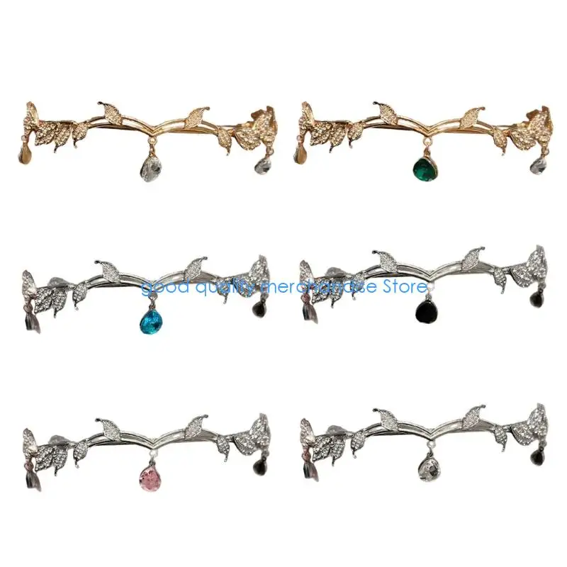 

Y5JD Регулируемые металлические повязки на голову, украшенные сверкающими стразами и кисточками, для разных случаев Легкие