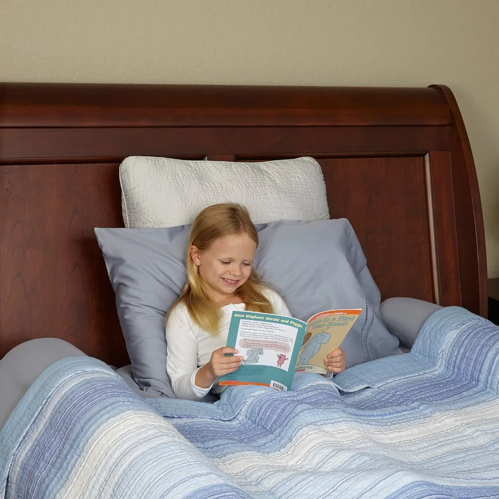 

[2-Pack] Foam Bed Bumpers for Toddlers, Toddler Bed Rails w/ Water-resistant Cover, Bed Guard Rail for Toddlers for Twin
