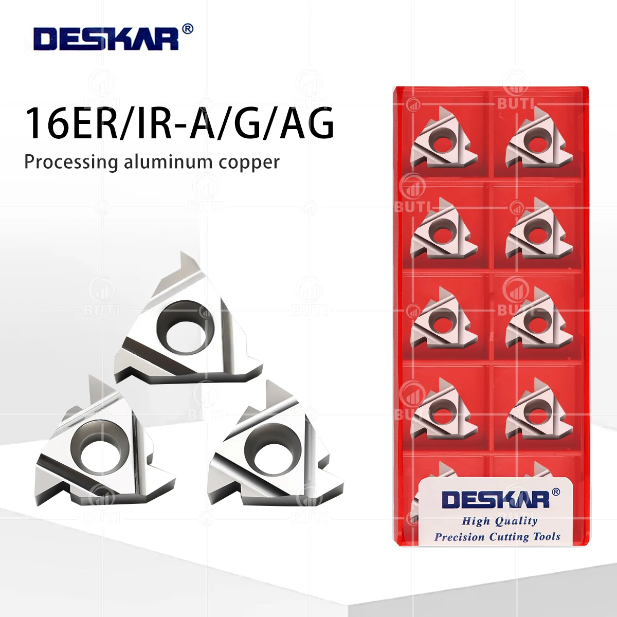 

DESKAR 100% Original Threading Tool Lathe Tool Aluminum Cutting Blade 16ER 16IR A55 A60 G55 G60 AG55 AG60 K15 Machining Aluminum