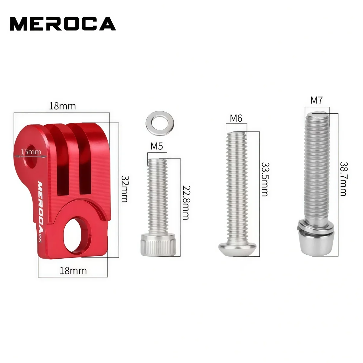 MEROCA Aluminum Alloy Adjustable Front Light Mount For Brompton Folding Bike – Foldable Design (Black Red Purple Pink Silver)