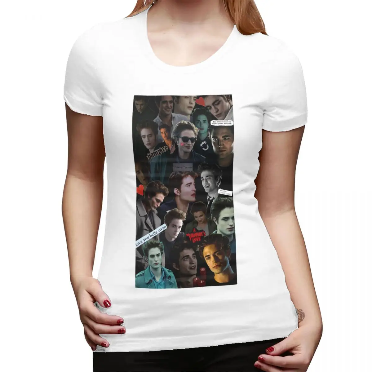 

Edward Cullen Twilight T-Shirt for Women O-Neck Streetwear T Shirts Women's Short Sleeve Summer Clothes Tops
