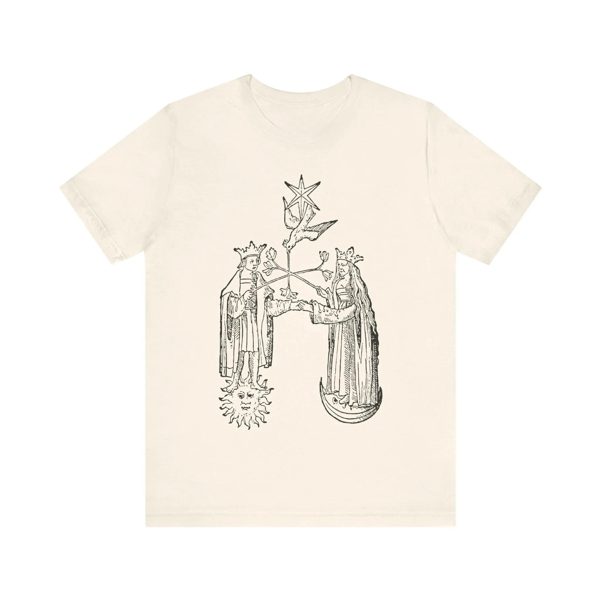 Rosarium Philosophorum Vintage Art T-shirt Esoteric Occult Art Shirt Tee Alchemy Unisex T Shirt Short-sleeved Men's T-shirt