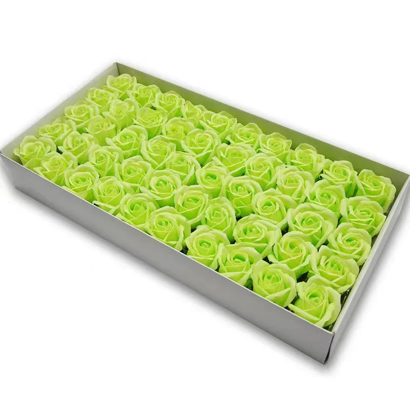 50 Stück künstliche Seifenrosen, Blumenkopf, Durchmesser 4,5 cm, Schönheit, Hochzeit, Valentinstag, Geschenk, Rosen, Blumenstrauß, Zuhause, Party, Dekoration, Blume