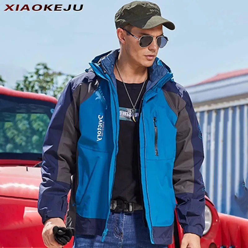 

Motorcycle Jacket Man Sportsfor Mountaineering Military Retro Outdoor Windbreaker Sports Techwear Heating Oversize