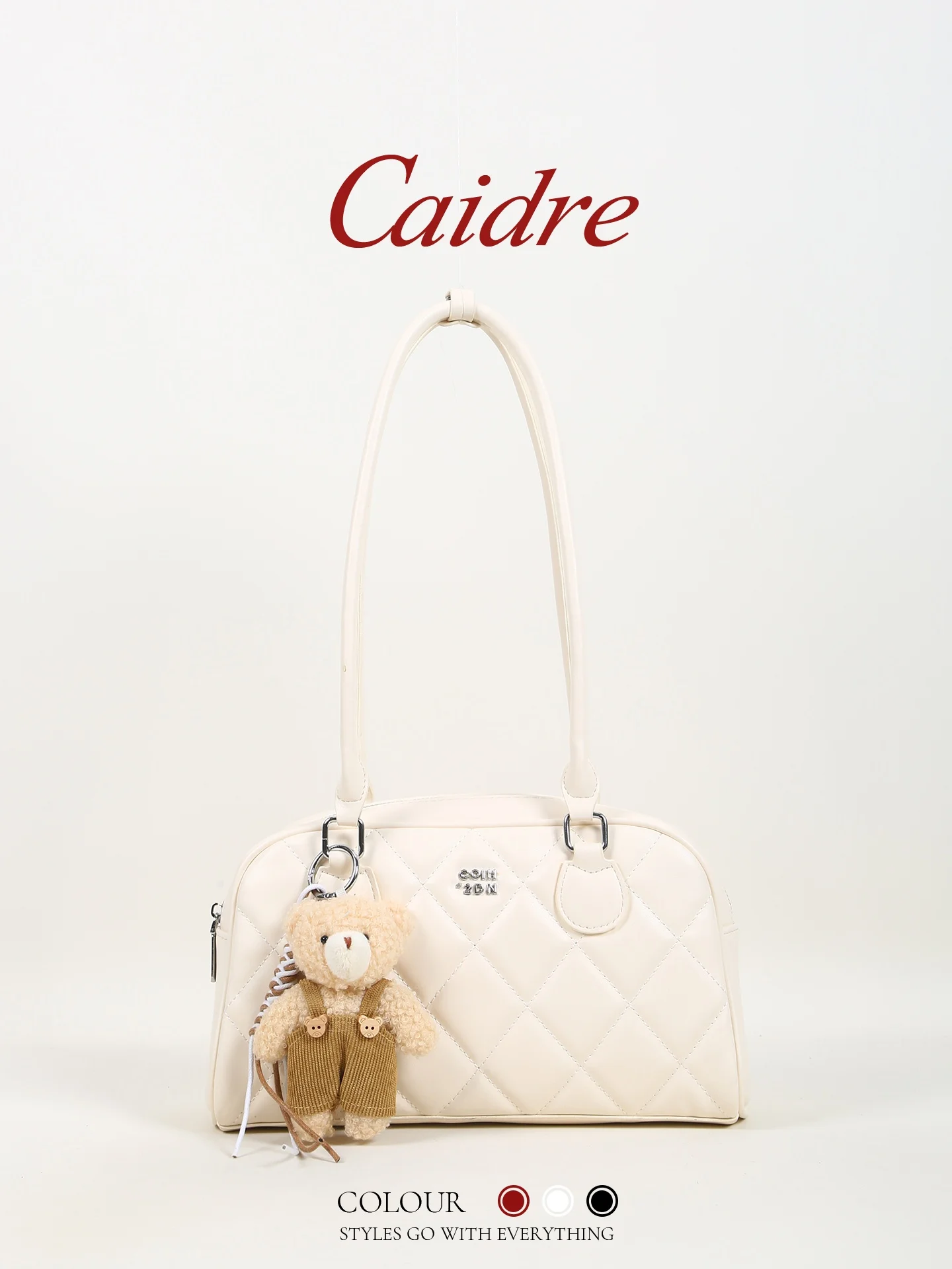 

Женская сумка Caidre Commuter Diamond Grid French Bread Bag, новинка 2026 года, на одно плечо, в форме подушки, в корейском стиле, из искусственной кожи