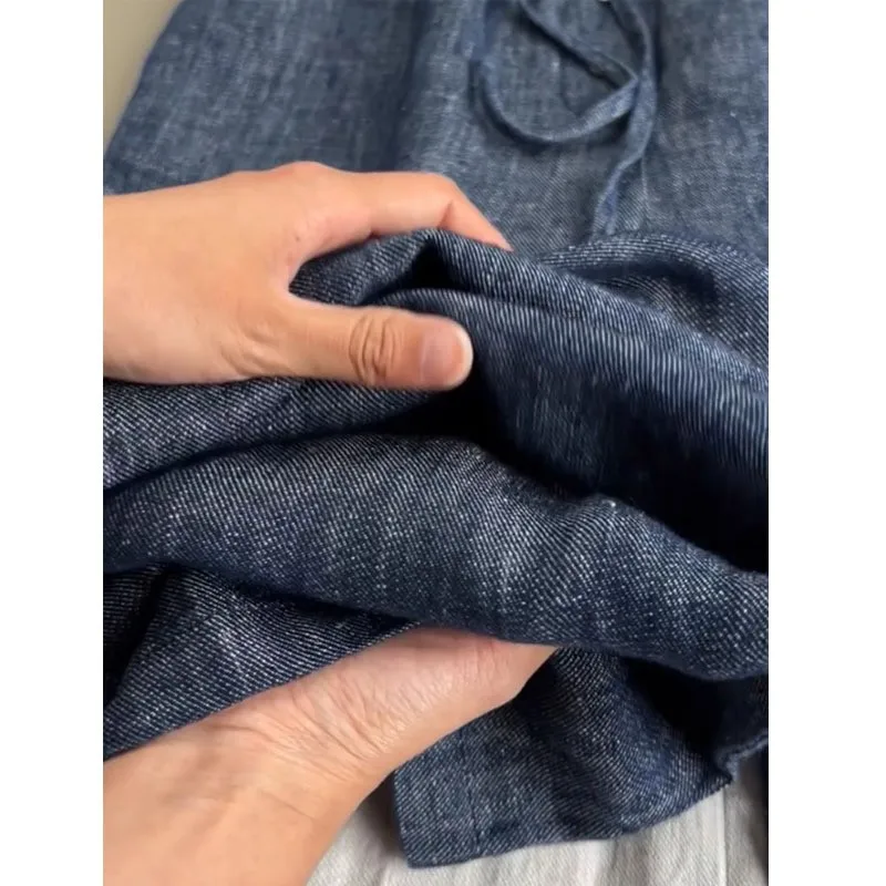 ¡Recomendado! Pantalones de pierna ancha para primavera y verano, pantalones informales holgados de pana con cintura elástica y cintura alta para mujeres de mediana edad