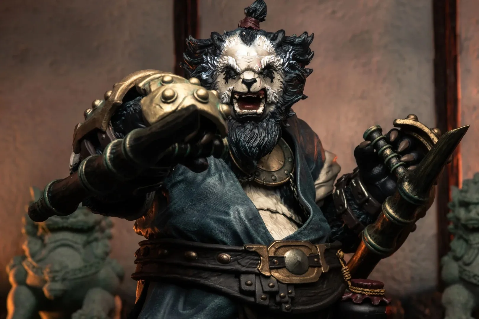 In Magazzino Jiang Meng FuRay Planet MU-FP005 MU-FP006 1/12 Yin Yang Duo Animale Panda Fratelli Set Completo Action Figure Giocattoli di Modello