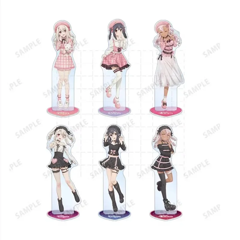 

Game Illyasviel von Einzbern Tohsaka Rin Acrylic Stand Doll Anime Miyu Edelfelt Figure Model Plate Cosplay Toy for Gift