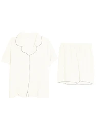 Summer Casual Bubble Cotton Spwear Women's ort Sve orts Sweet Outwear Pure Color Two-Piece Set Home Clothes