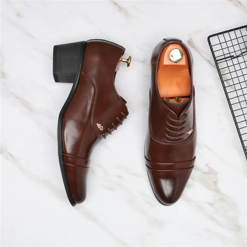 

Мужские повседневные туфли из полированной кожи, кубинские туфли, черные, для свадьбы, выпускного вечера, официальных мероприятий