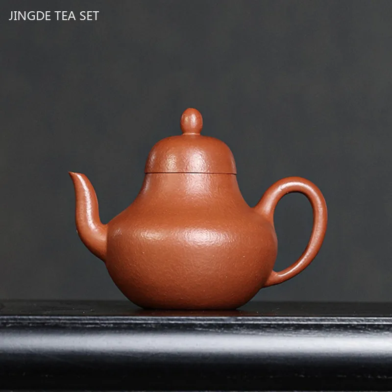 

160ml Tradition Yixing Purple Clay Teapot Raw Ore Zhu Mud Filter Teapot Custom Chinese Zisha Tea Infuser Handmade Beauty Teaware