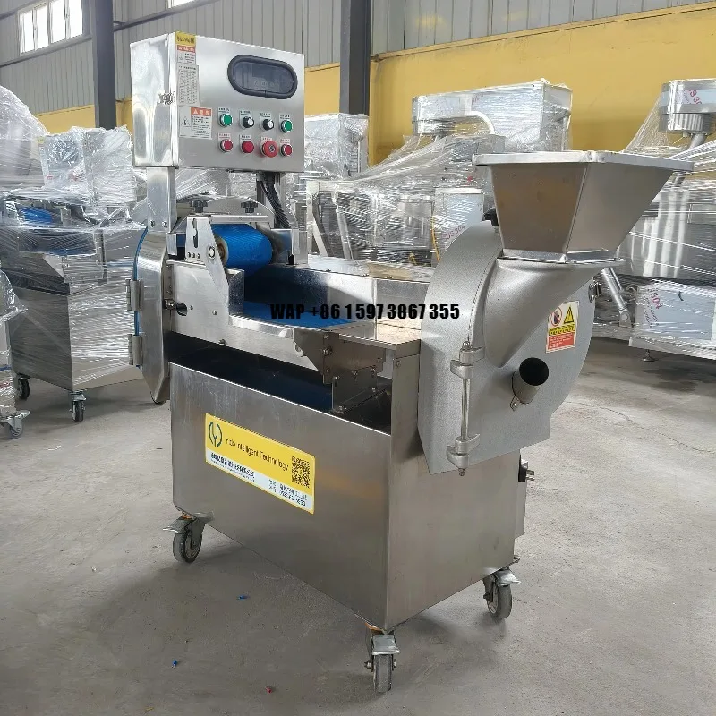 

High Quality Industrial Automatic Cutter Slicing Shreeding Dicing Fruit and Vegetable Chips Chopper Slicer Dicer Machine