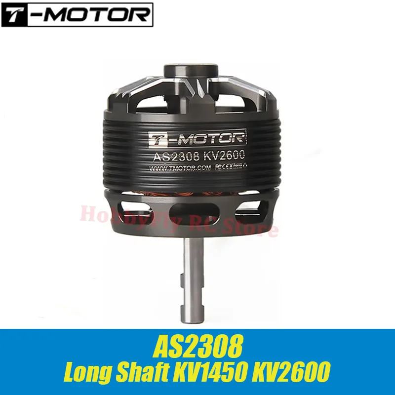 T-MOTOR AS2308 Long Shaft KV1450 KV2600 Brushless Motor for  FPV Racing Fixed Wing RC Drone