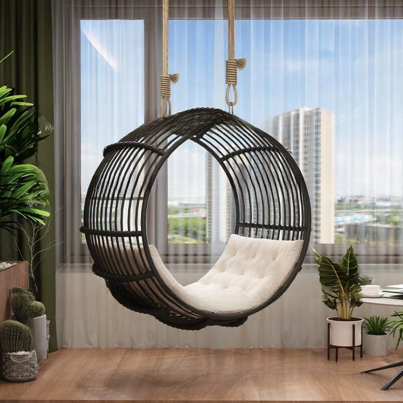 Hanging chair bedroom girl dream small apartment Internet celebrity cradle living room room bird's nest hanging basket indoor