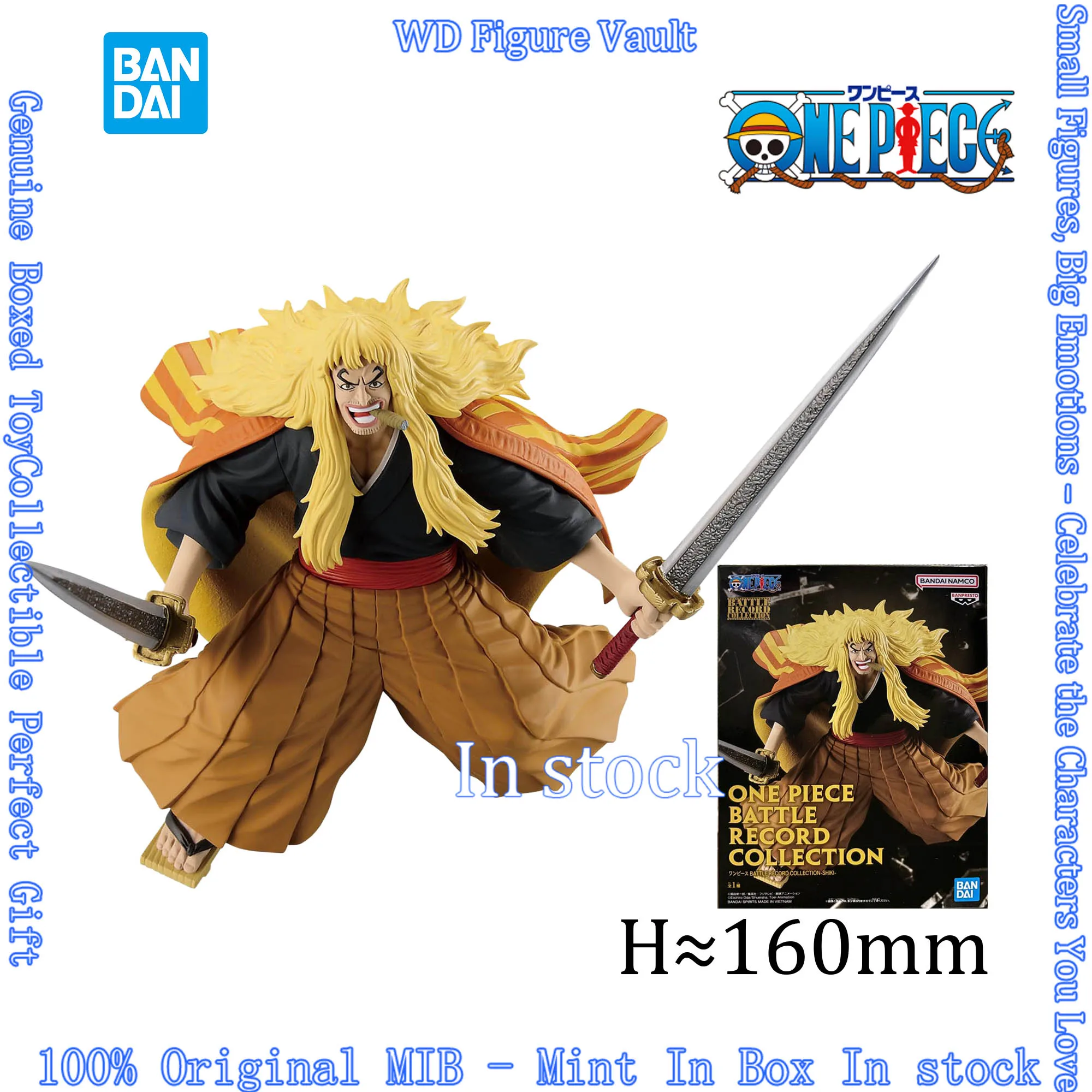 

В наличии: ONE PIECE BATTLE RECORD COLLECTION-SHIKI- Фигурка Шики Золотого Льва, лицензионная модель, оригинальная игрушка в коробке, подарок.