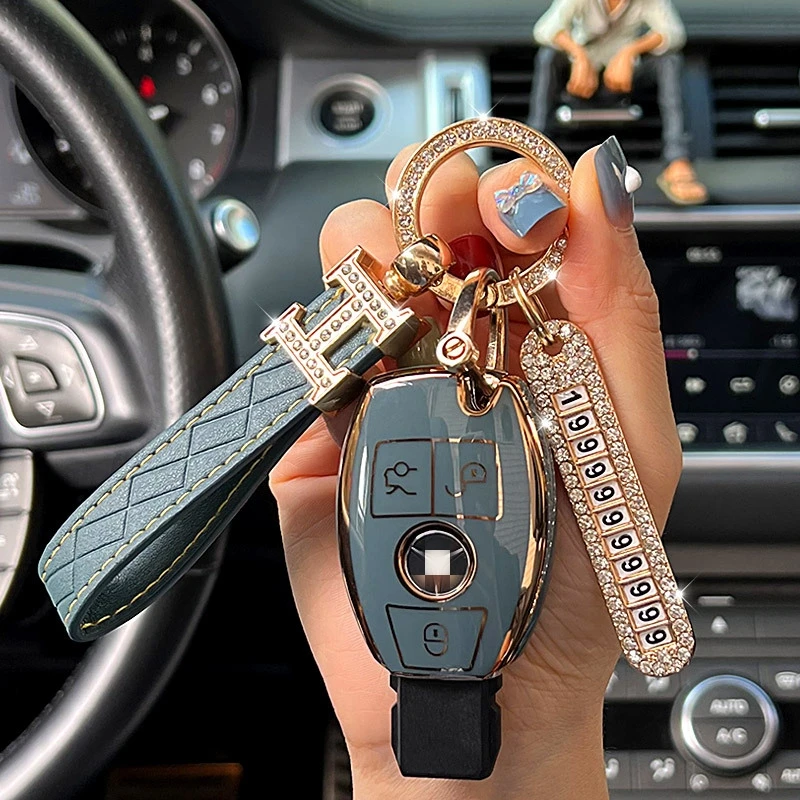 Spot accessories car tpu for Mercedes-Benz key shell chain new C-class C200L CLA CLS GLC GLE320 ML350