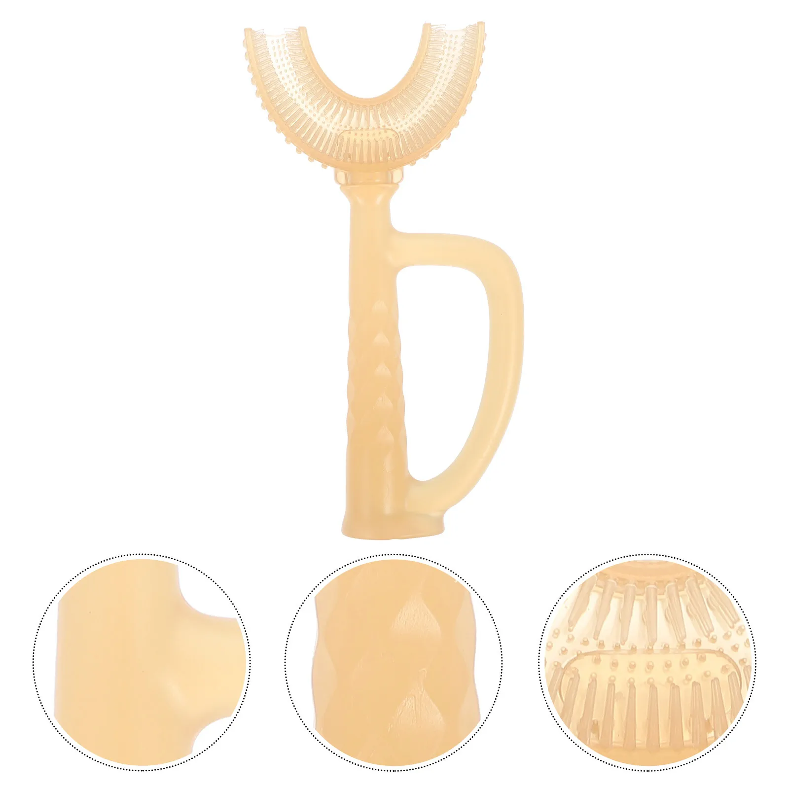 3 قطعة فرشاة أسنان يدوية للأطفال على شكل حرف U للعناية بالفم وتنظيف الأسنان للأطفال وفرشاة أسنان فعالة لتدليك اللثة #6