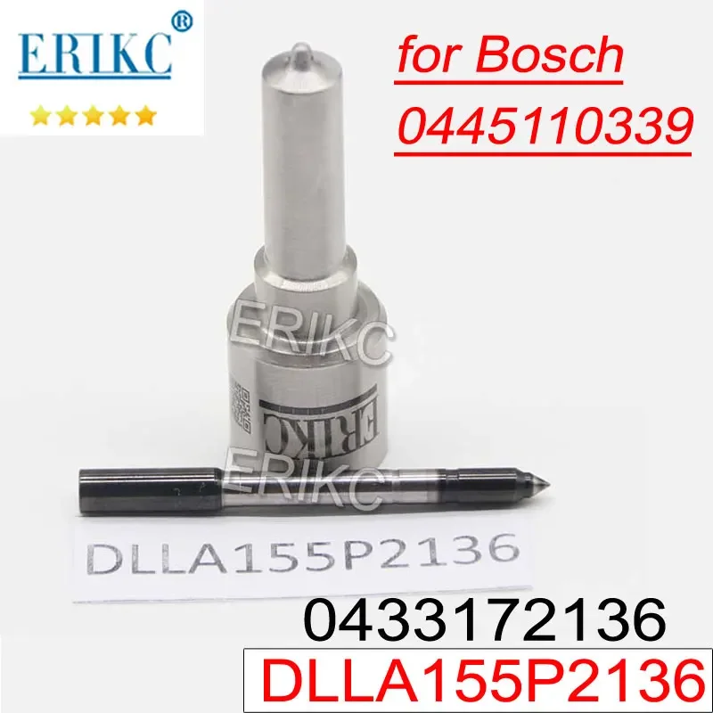 DLLA155P2136 0433172136 Diesel Sprayer Atomizer DLLA 155 P 2136 Fuel Injector Nozzle Tip For Bosch Citroen Peugeot 0445110339