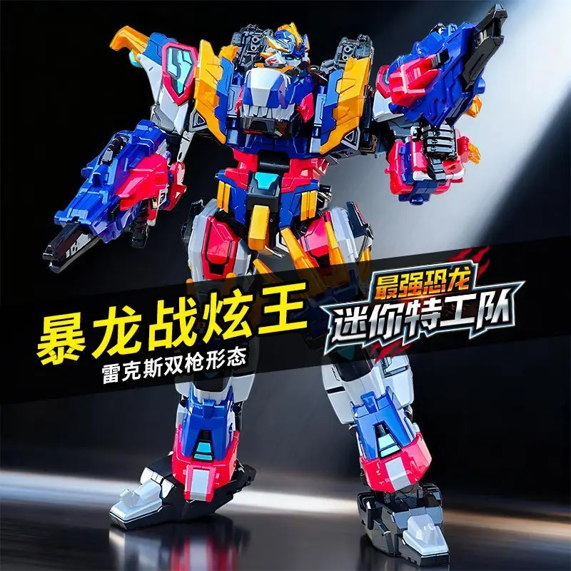 MiniForce Penta X Ranger Transformatie Robot Bot REX KAISER Model Mini Force Vervorming Combiner Action Figure Speelgoed Gift