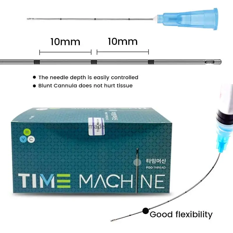 Korean Technology 10-100pcs 22G 25G 27G 50mm Cannula for Filler Good Flexibility Painless Safety Micro-tip Blunt Cannula Needle