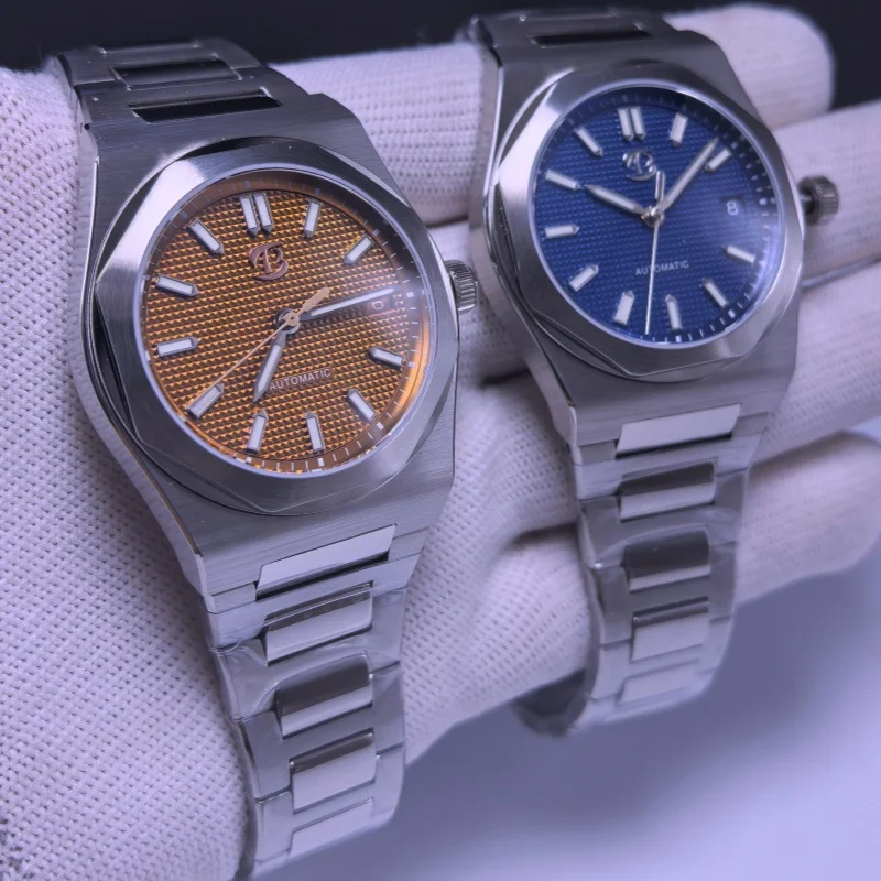 Bettimer 2025 New Men Automatic Mechanical Watch PT5000 38.5mm Sapphire Glass Stainless Steel BWG-9 Luminous Relogios Masculino
