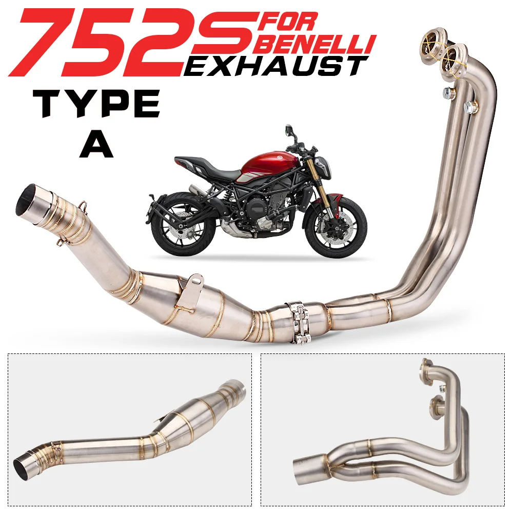 Motorcycle High - Efficiency Exhaust Racing slip on Line 51MM circle Donut for BENELLI 752S Motorcycle Muffler