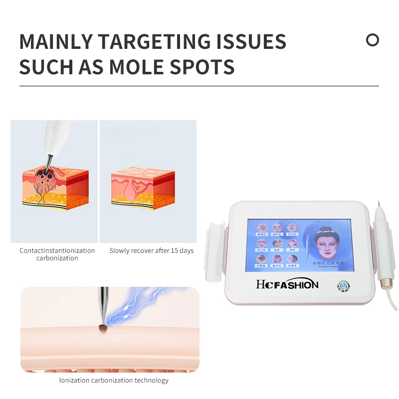 Attrezzatura per la bellezza per uso domestico Penna elettrica per la rimozione dei tatuaggi Nevus Melanina un comodo dispositivo di bellezza domestico