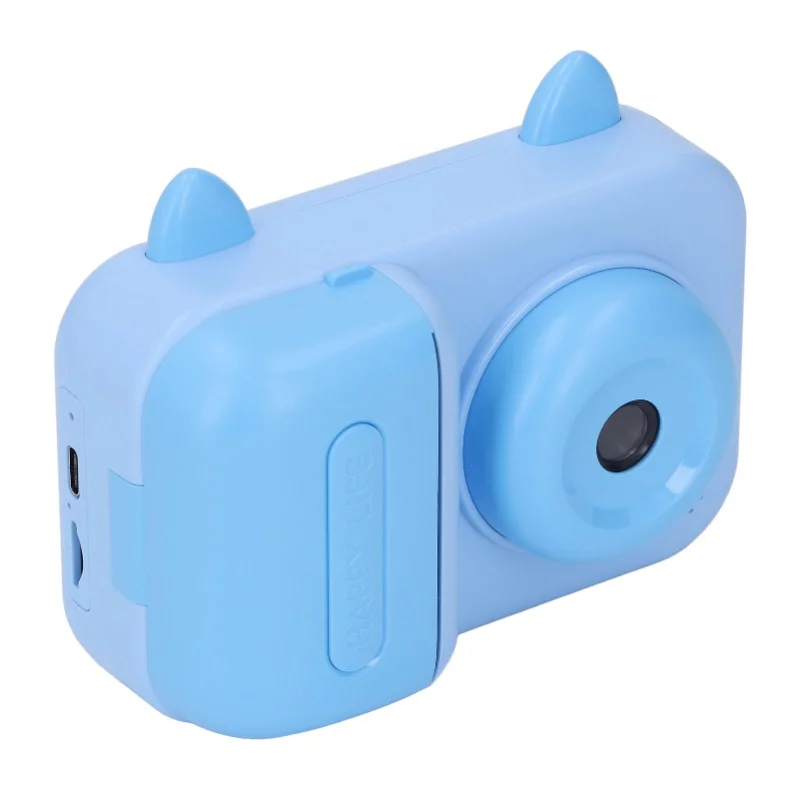 Thermal Print Camera 2.4 Inch Screen HD Photo Video Recording Small Kids Digital Camera For Photography Entertainment Blue view 3