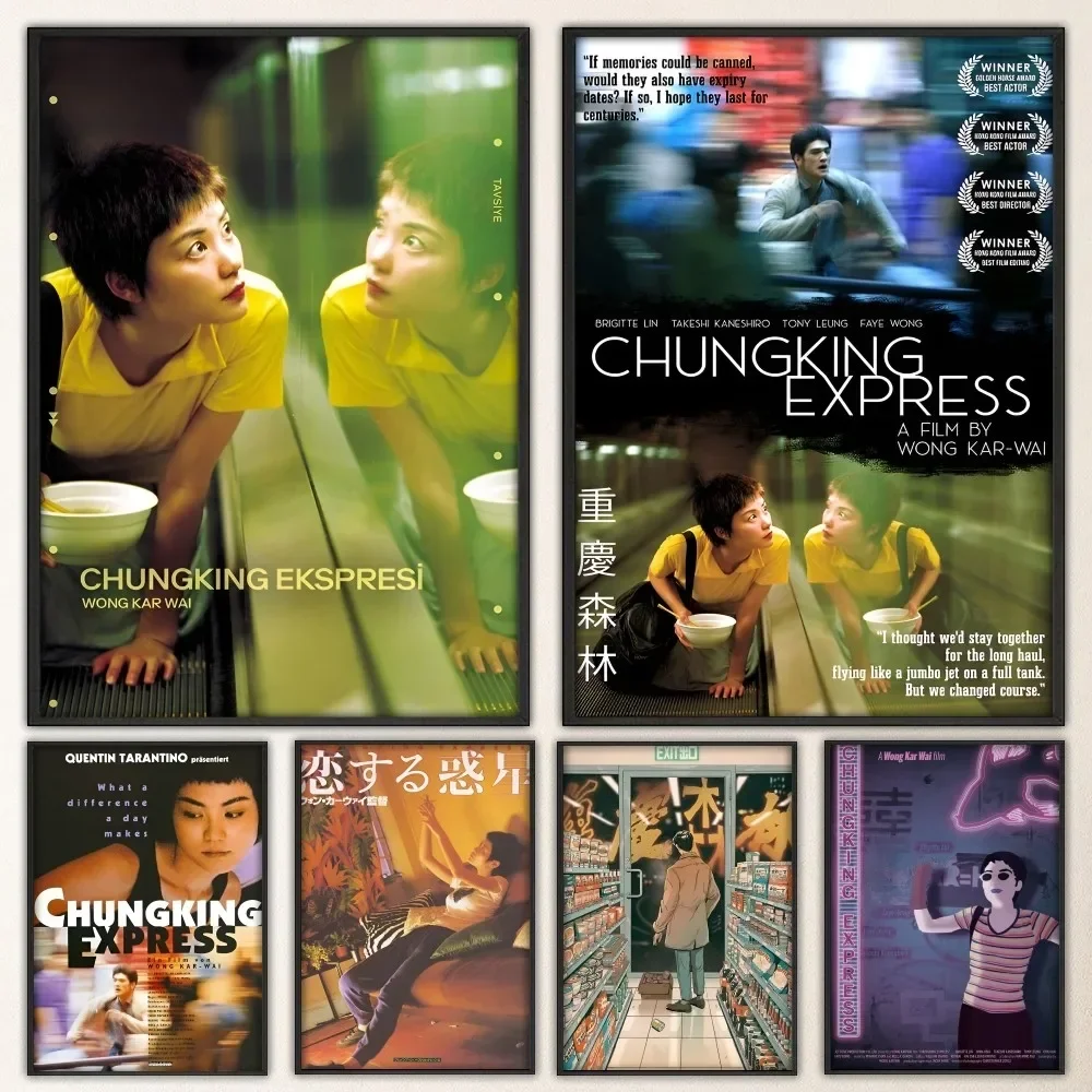 Chungking Express Film   Poster Fancy Wall Sticker for Living Room Bar Vintage Decorative Painting Middle