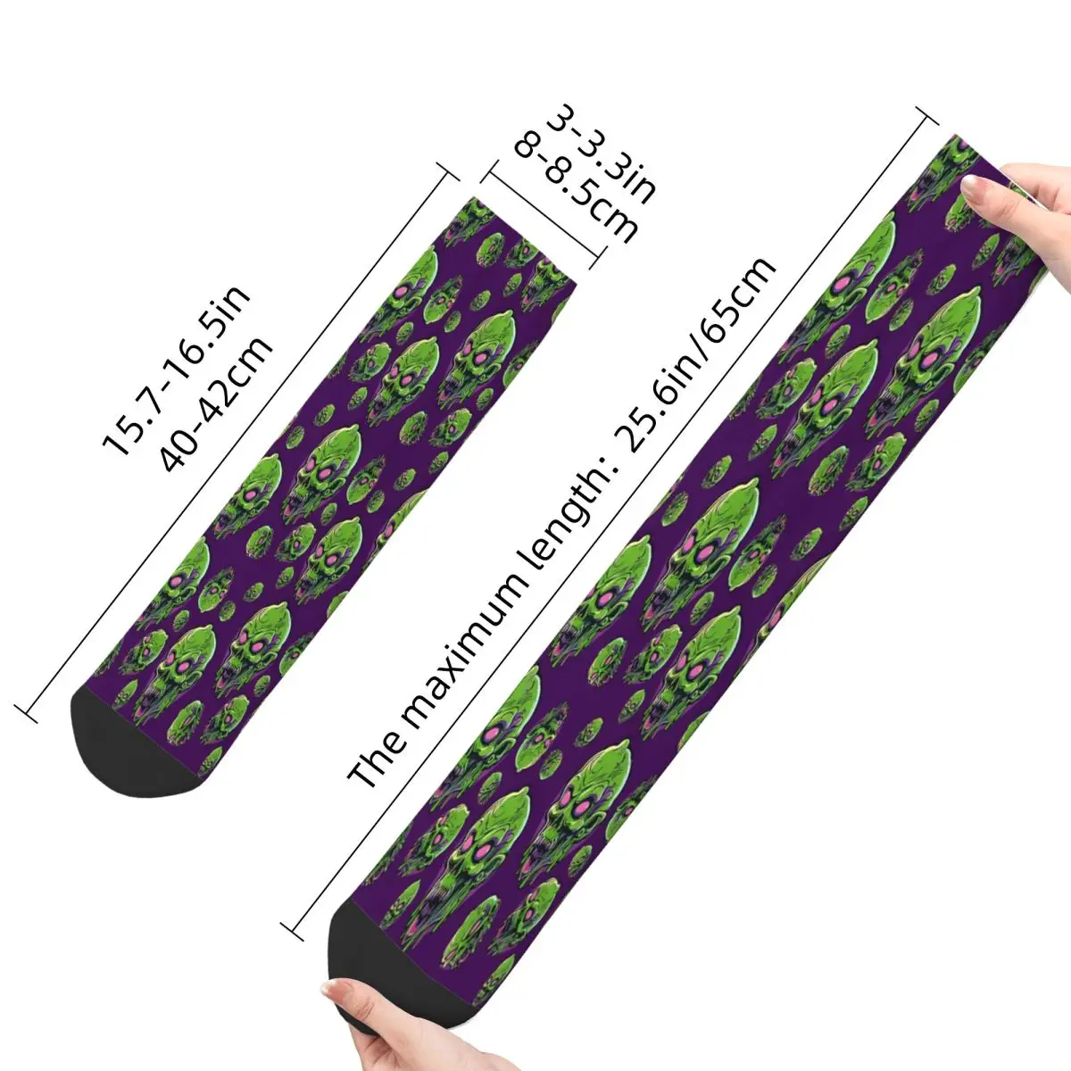 Grüne Zombie Zombie Socken männliche Herren Frauen Herbst Strümpfe Harajuku