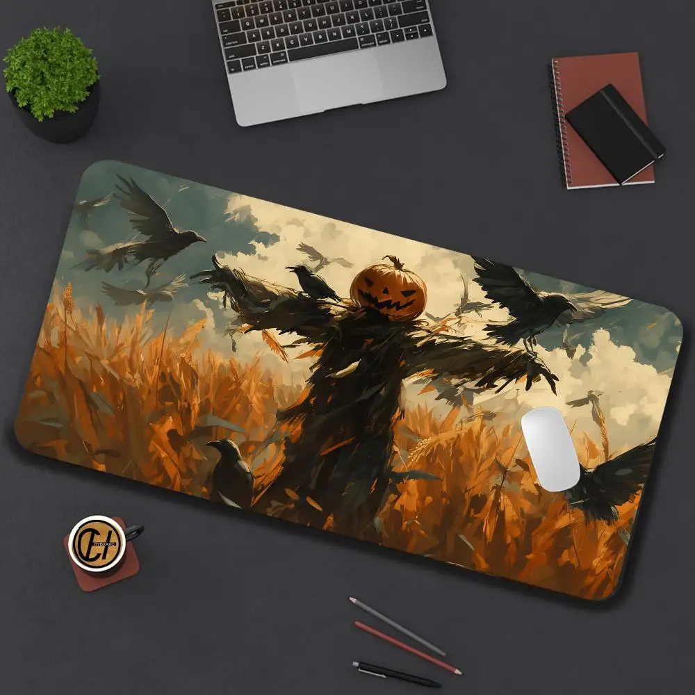 Halloween Pumpkin Mouse Pads Large Gaming HD Print Waterproof XXL Desk Mat For PC Laptop Non-Slip Desk Mat Carpet XAXC